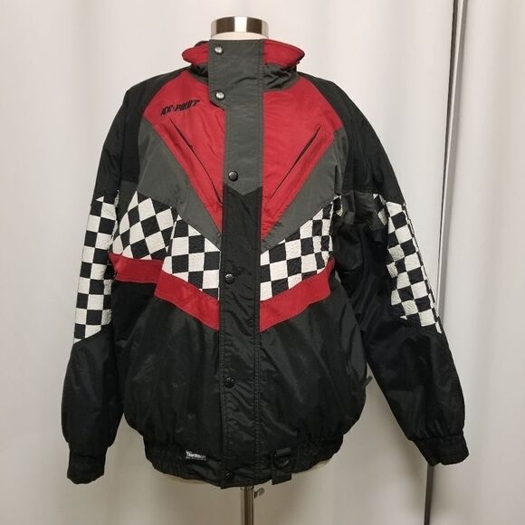 Vintage 90s y2k Ice-point Winterwear Snowmobile Racing Jacket Men's Medium - Picture 1 of 11
